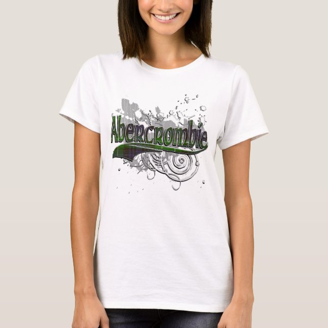 Abercrombie Tartan Grunge T-Shirt (Front)