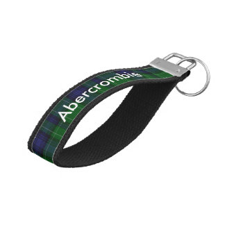 Abercrombie Tartan Plaid Wrist Key Chain