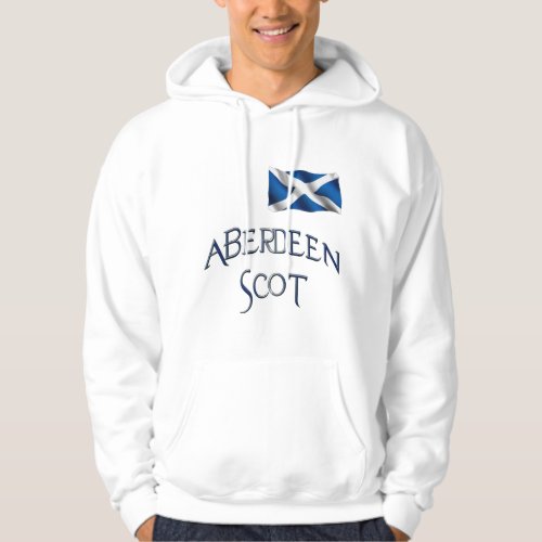 Aberdeen Flag of Scotland Patriotic Hoodie