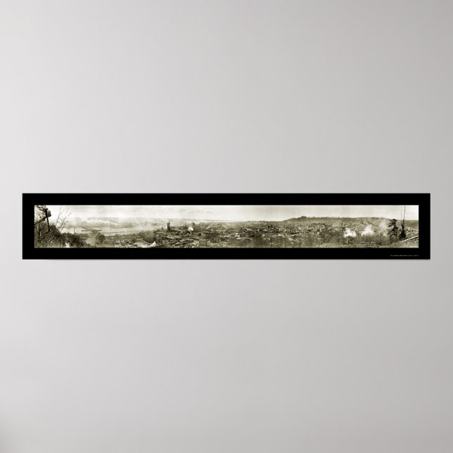 Aberdeen Grays Harbor Photo 1912 Poster (Front)