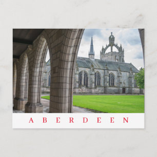 Aberdeen King's College view postcard