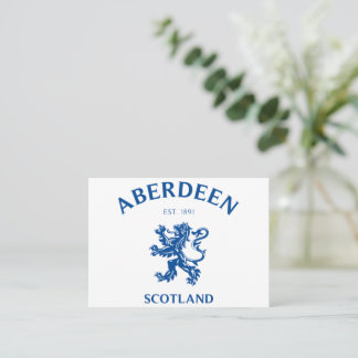 Aberdeen Scotland Business Card