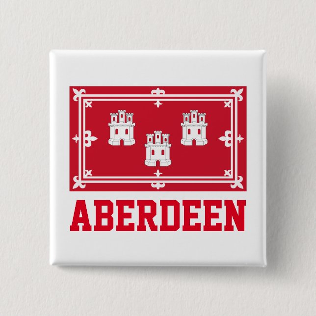 Aberdeen, SCOTLAND Button (Front)