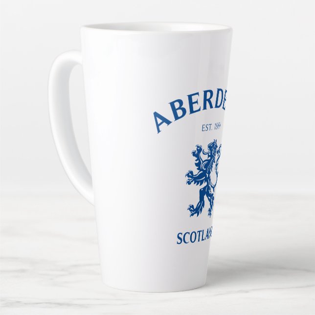 Aberdeen Scotland Latte Mug (Left Angle)