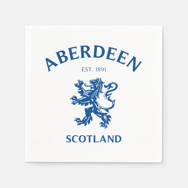 Aberdeen Scotland Napkins (Front)