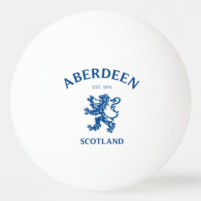 Aberdeen Scotland Ping Pong Ball (Front)