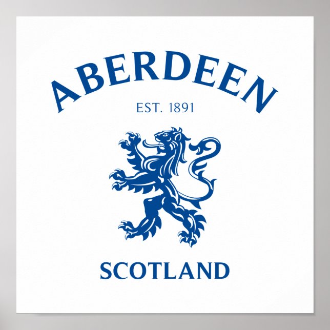 Aberdeen Scotland Poster (Front)
