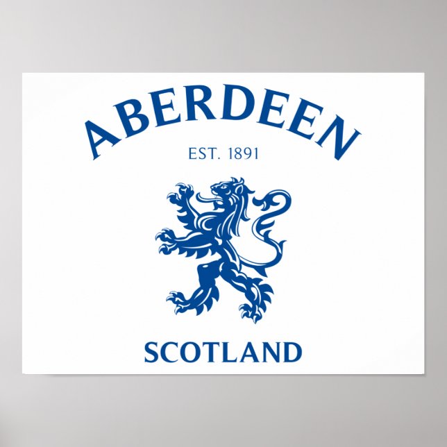 Aberdeen Scotland Poster (Front)