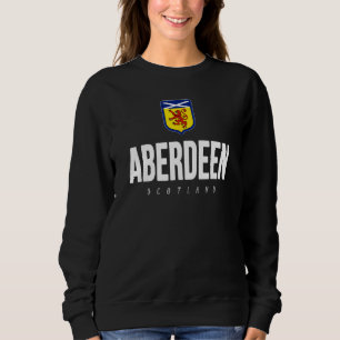 Aberdeen  Scotland Scottish Flag Tourist Souvenir Sweatshirt