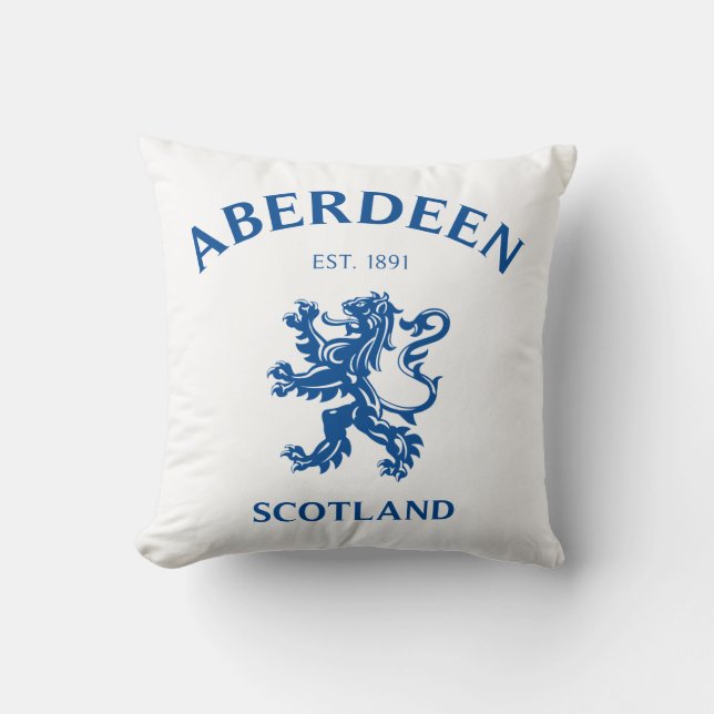 Aberdeen Scotland Throw Pillow (Front)