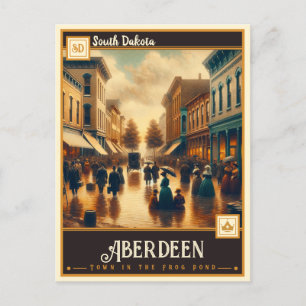 Aberdeen, South Dakota Vintage Postcard