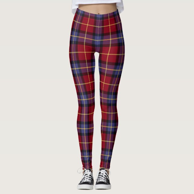 Aberdeen University Tartan Leggings (Front)