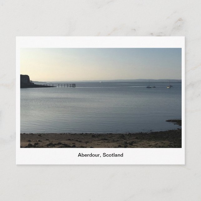 Aberdour Harbour at Dawn Postcard (Front)