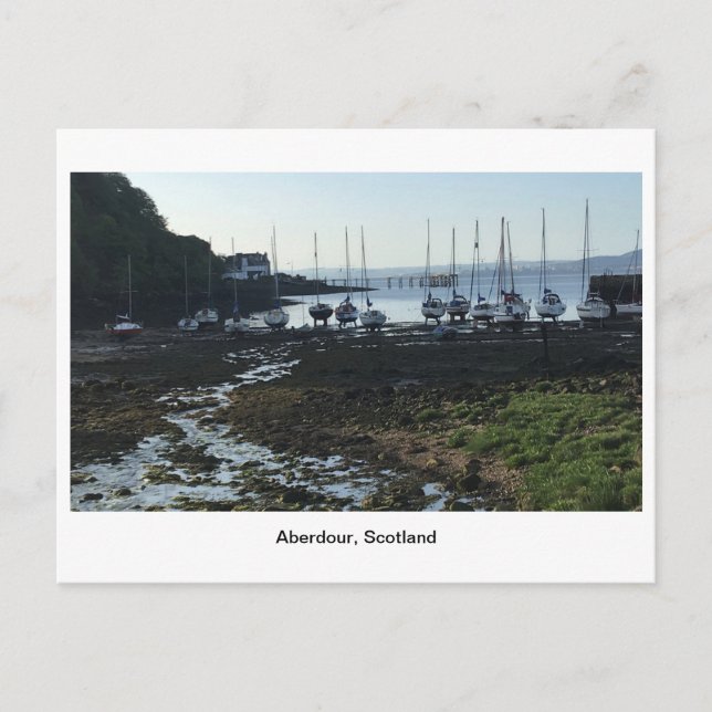 Aberdour Harbour at Dawn Postcard (Front)