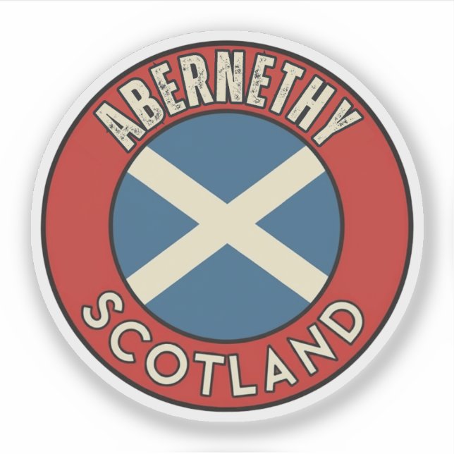 Abernethy, Scotland Sticker (Front)