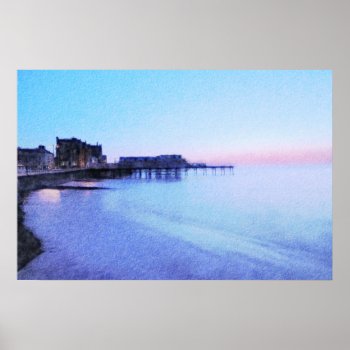 Aberystwyth Evening Poster by Welshpixels at Zazzle