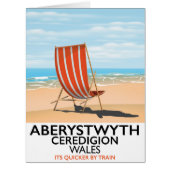 Aberystwyth Wales seaside travel poster (Front)