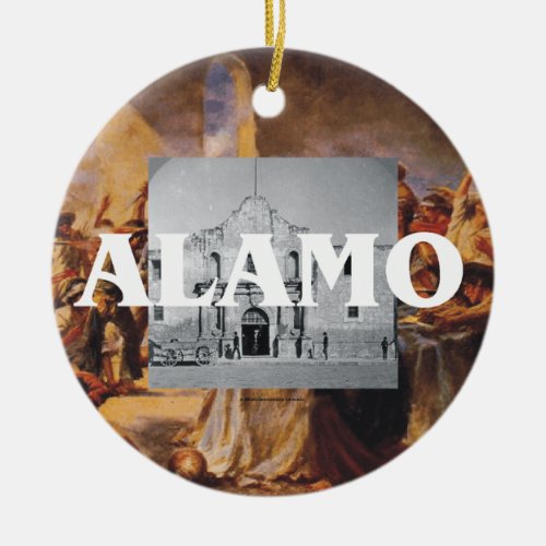 ABH Alamo Ceramic Ornament