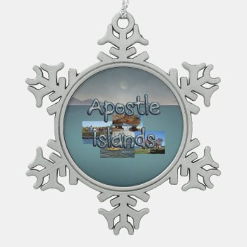 Abh Apostle Islands Snowflake Pewter Christmas Ornament by teepossible at Zazzle