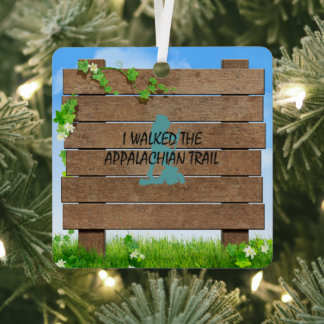 ABH Appalachian Trail Hiker Metal Ornament