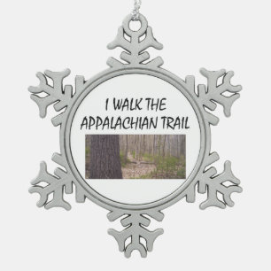ABH Appalachian Trail Snowflake Pewter Christmas Ornament