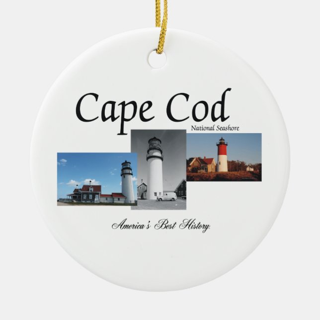 ABH Cape Cod Ceramic Ornament (Front)