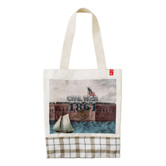 ABH Civil War 1861 Zazzle HEART Tote Bag