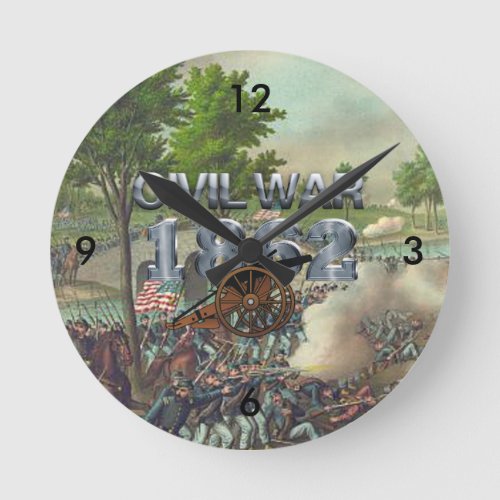 ABH Civil War 1862 Round Clock