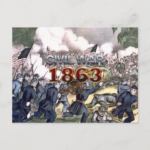 ABH Civil War 1863 Postcard