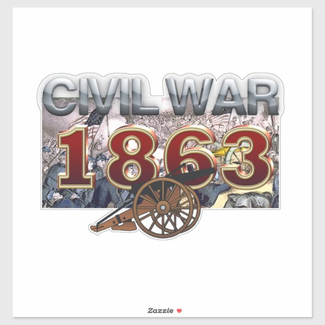 ABH Civil War 1863 Sticker (Sheet)