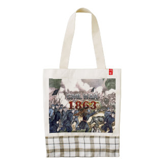 ABH Civil War 1863 Zazzle HEART Tote Bag