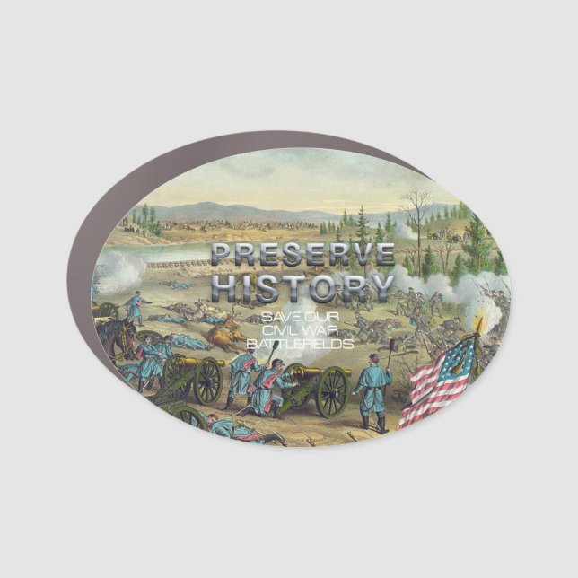 ABH Civil War Battlefield Preservation Car Magnet (Front)