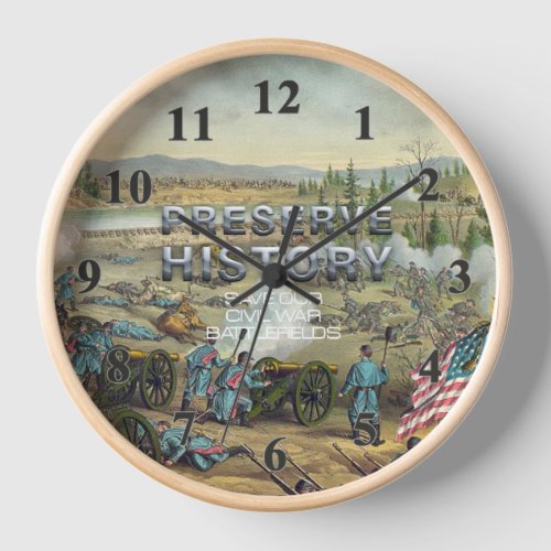 ABH Civil War Battlefield Preservation Clock