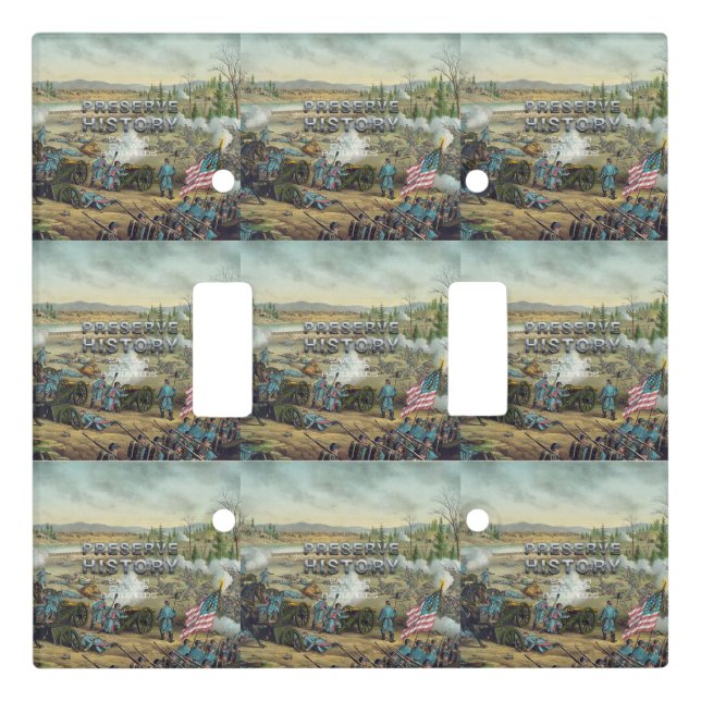 ABH Civil War Battlefield Preservation Light Switch Cover (Front)