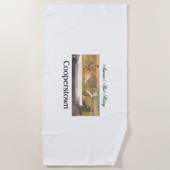 Abh Cooperstown Beach Towel by teepossible at Zazzle