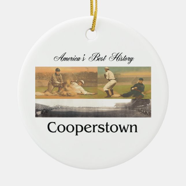 ABH Cooperstown Ceramic Ornament (Front)