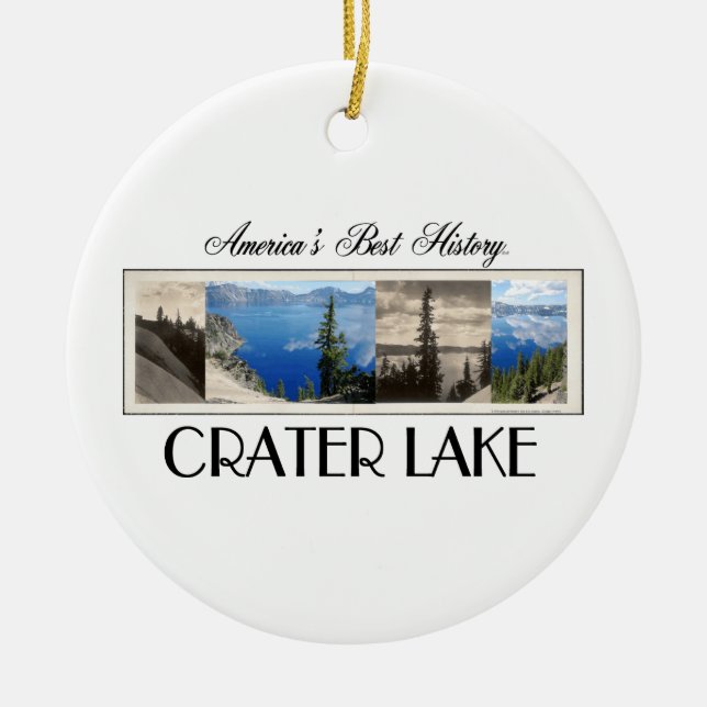 ABH Crater Lake Ceramic Ornament (Front)