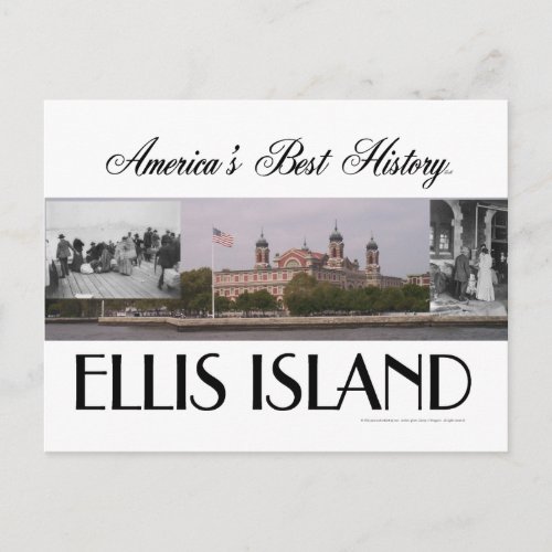 ABH Ellis Island Postcard