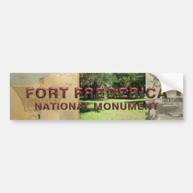 ABH Fort Frederica National Monument Bumper Sticker (Front)