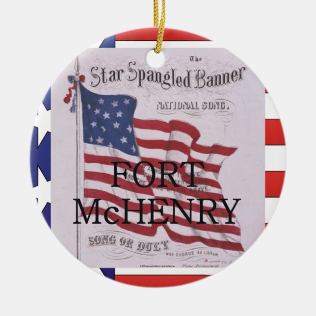 ABH Fort McHenry Ceramic Ornament (Front)