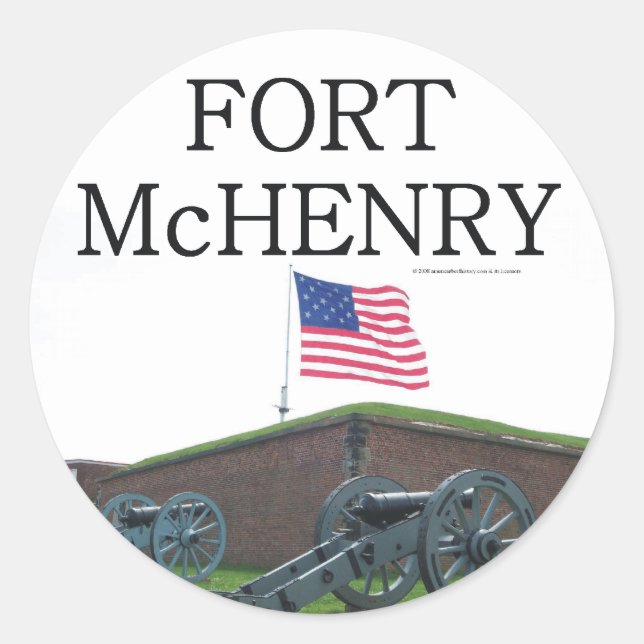 ABH Fort McHenry Classic Round Sticker (Front)