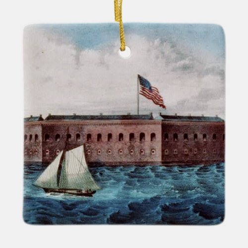 ABH Fort Sumter Ceramic Ornament