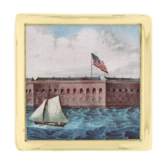 ABH Fort Sumter Gold Finish Lapel Pin