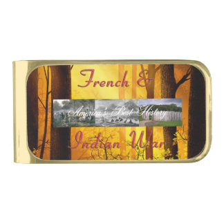 ABH French & Indian War Gold Finish Money Clip