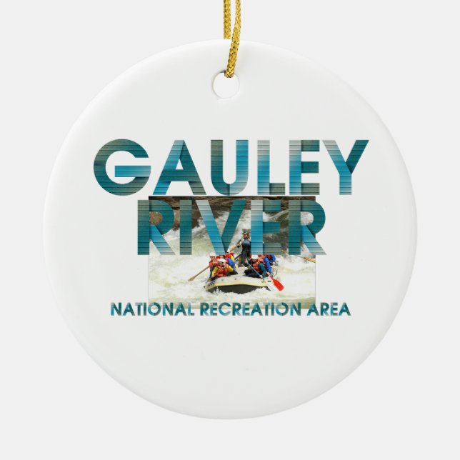 ABH Gauley River Ceramic Ornament (Front)