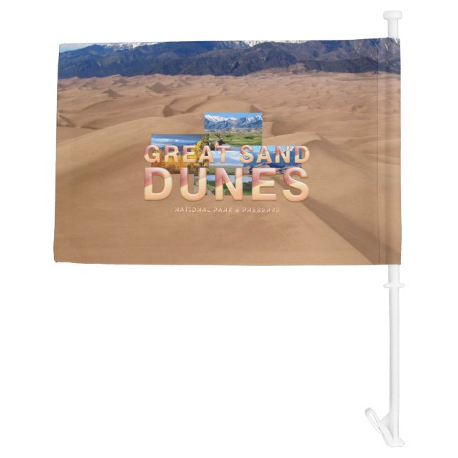 ABH Great Sand Dunes Car Flag (Back)