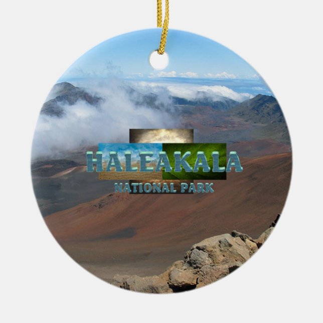 ABH Haleakala Ceramic Ornament (Front)