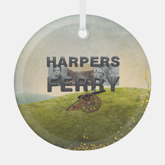 ABH Harpers Ferry Glass Ornament (Front)