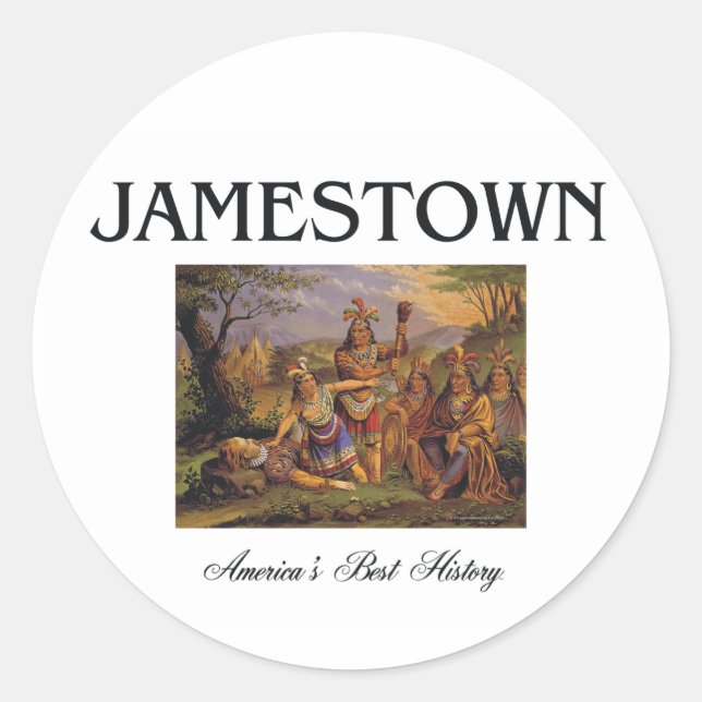 ABH Jamestown Classic Round Sticker (Front)