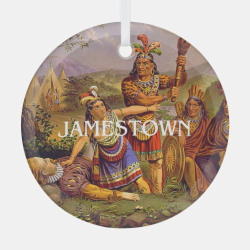 ABH Jamestown Glass Ornament